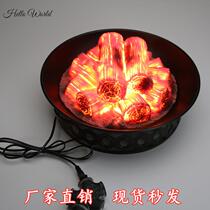  Chinese wedding celebration simulation charging fire basin horse saddle Qiao relocating decoration wedding Heqing emulation charcoal kindergarten bonfire late