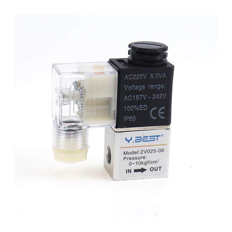气动二位二通电磁阀2V025-08空压机专用控制气阀AC220V24V常闭12V - 图3