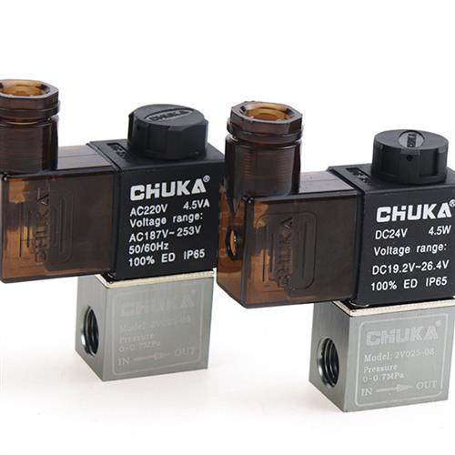 气动二位二通电磁阀2V025-08空压机专用控制气阀AC220V24V常闭12V - 图2