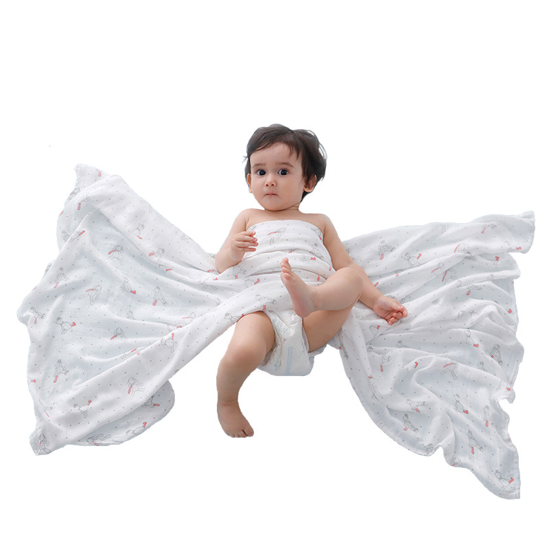 婴儿盖毯夏小毯子毛毯纱布夏季薄款宝宝新生儿外出竹纤维盖巾包巾,淘宝优惠券,粉丝福利购,淘宝优惠卷