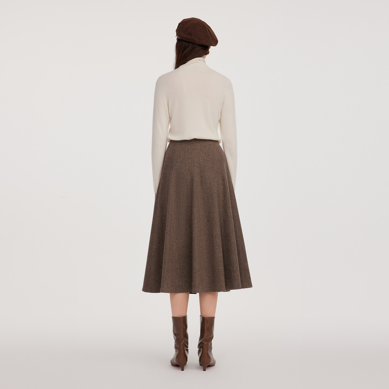 歌莉娅冬季新品可水洗羊毛八片裙伞裙1EDL2D11B,淘宝优惠券,粉丝福利购,淘宝优惠卷