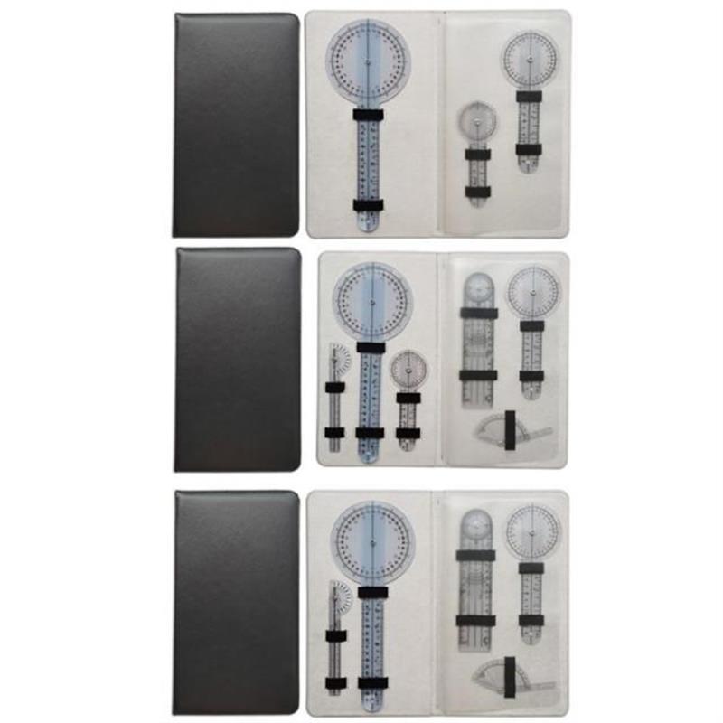 3/5/6Pcs/set 180/360 Degree Goniometer Finger Spinal Joint M - 图0