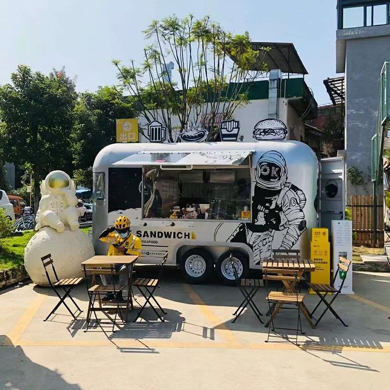 定制商场景区网红美陈装饰餐车奶茶咖啡多功能饮品车美食模型车,淘宝优惠券,粉丝福利购,淘宝优惠卷