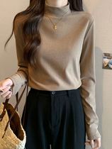 Half-height collars undershirt undershirt womens clothing spring autumn and winter nemesis slim merillard wearing a hitch collar long sleeve blouse