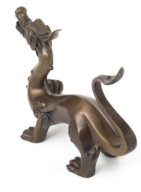 铜制十二生肖龙客厅房间办公室装饰摆件龙桌面摆设创意礼品父亲节