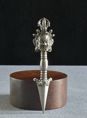 藏佛法器玄铁金刚杵金刚橛金刚钺刀天铁铸造普巴五股金刚杵多款