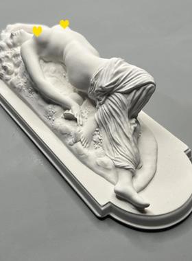 北欧复古浮雕罗马欧式人物雕塑石膏像家居装饰艺术民宿桌面摆件