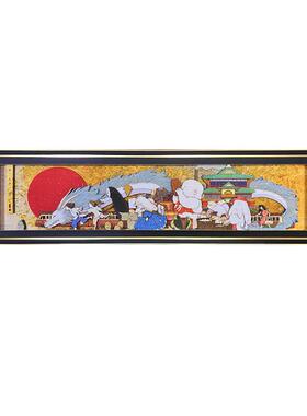 千与千寻装饰画宫崎骏纸艺立体画3D白龙客厅卧室挂画壁画