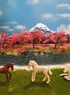 定制酒店饭店餐桌大型场景拍摄道具橱窗装饰圆桌摆件沙盘造景模