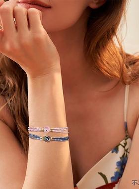 彩色米珠恶魔之眼Evileye手链