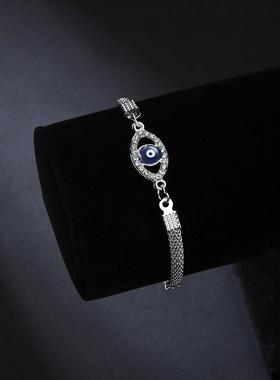 复古几何恶魔之眼手掌手