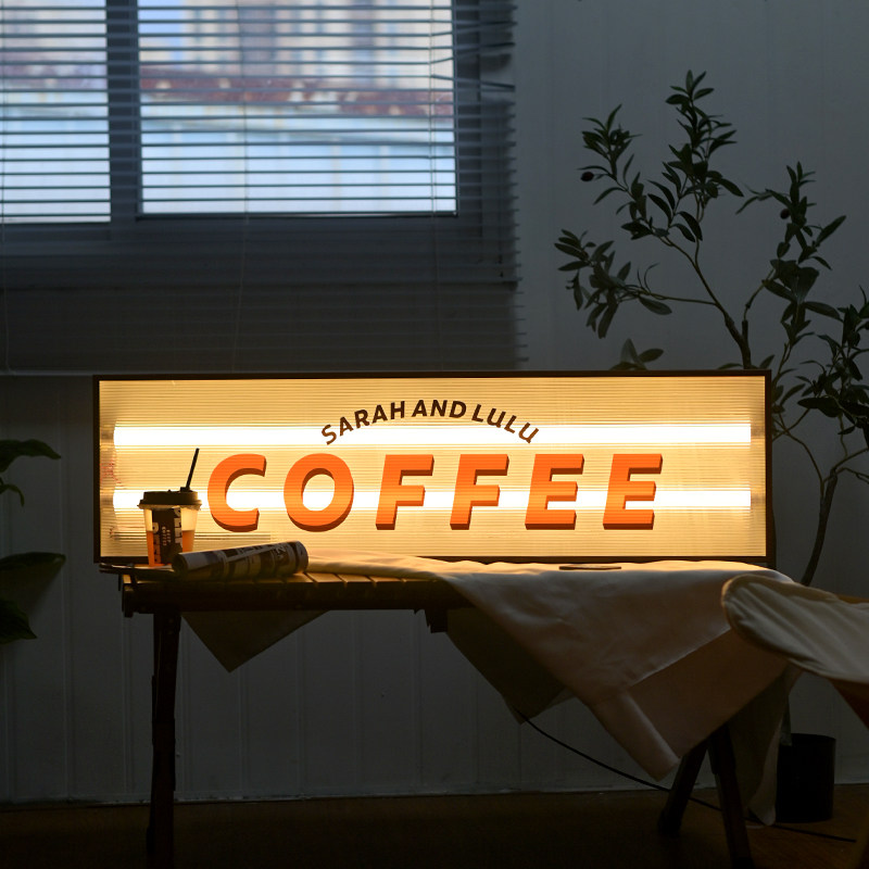 美式波纹亚克力灯箱 高颜值的门F头招牌 让店铺更引人注目,淘宝优惠券,粉丝福利购,淘宝优惠卷