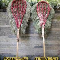 New clean and soft plastic silk sanitation bamboo sweep to clean the road school woven bag broom road factory property sweeping
