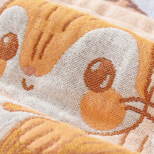 纯棉纱布小方巾卡通可爱男女儿童洗脸毛巾全棉柔软吸水不掉毛面巾 - 图2