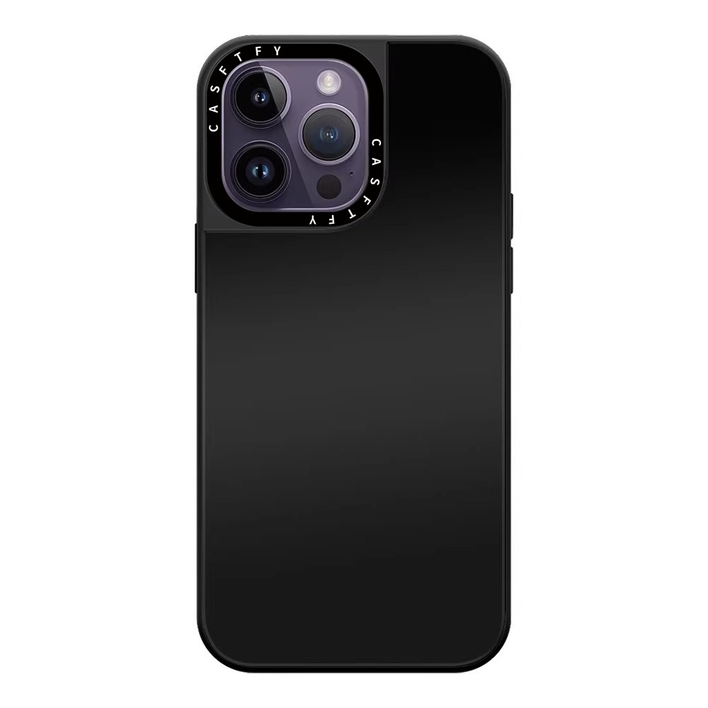 CASETi蔡依林白敬亭同款纯色高清镜面14Pro适用iPhone13ProMax苹果12Pro网红补妆镜手机壳11防摔保护14plus硬-图3