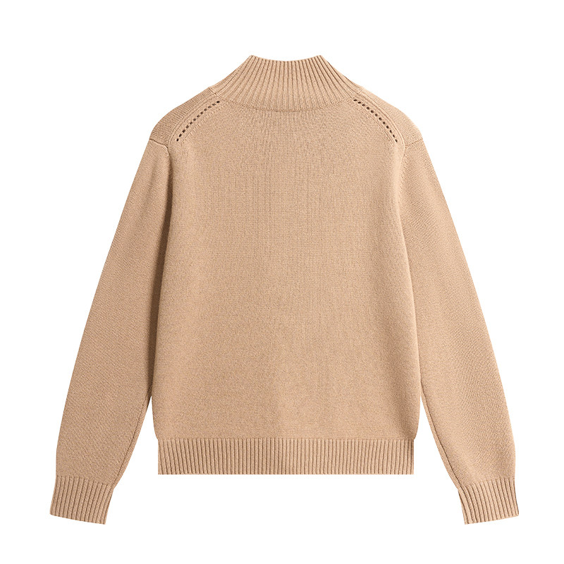 衣尚【100%山羊绒】半高领羊绒衫女2025新款秋冬季针织上衣衫毛衣,淘宝优惠券,粉丝福利购,淘宝优惠卷