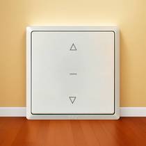 tj space-based electric curtain switch roller shutter gate lifting three-gear strong electric projection curtain cloth shading curtain panel 86 type