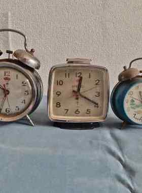 极速民俗老物件民国老钟表小闹钟收藏座钟杂项老东V西旧货古董怀