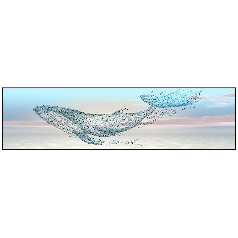 定做鱼鲸卧室高装款饰画级感床挂画新简约现孩代R大男间背房景头,淘宝优惠券,粉丝福利购,淘宝优惠卷