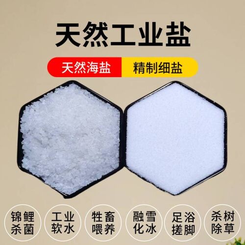 工业盐日晒盐海盐粗盐除冰锅炉软水鱼池水K产养殖锦鲤养鱼细盐50 - 图0