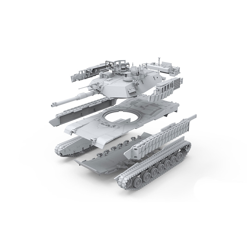 MENG 72-003 1/72 美国M1A2 SEP“艾布拉姆斯”TUSK II - 图2