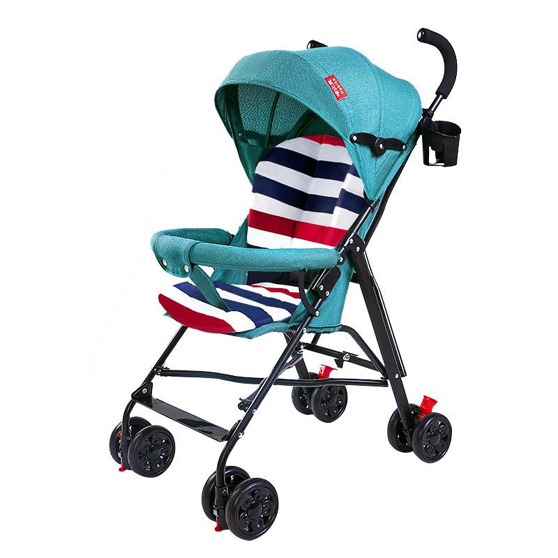 婴儿推车轻便折叠简易伞车可坐躺宝宝小孩夏季旅行幼儿童手推车-图3