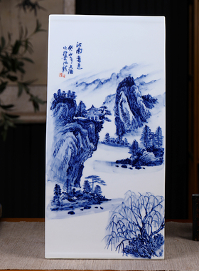 景德镇仿古陶瓷江西客厅手绘摆件