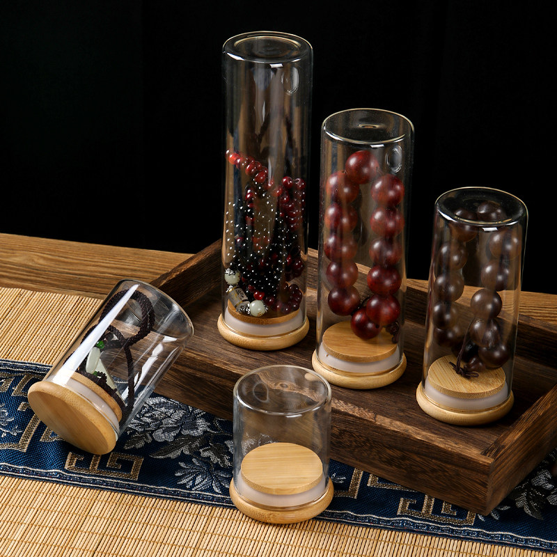 养珠罐小玻璃瓶文玩密封罐盒沉香养香罐存放手串收纳盒萌粒收纳罐,淘宝优惠券,粉丝福利购,淘宝优惠卷