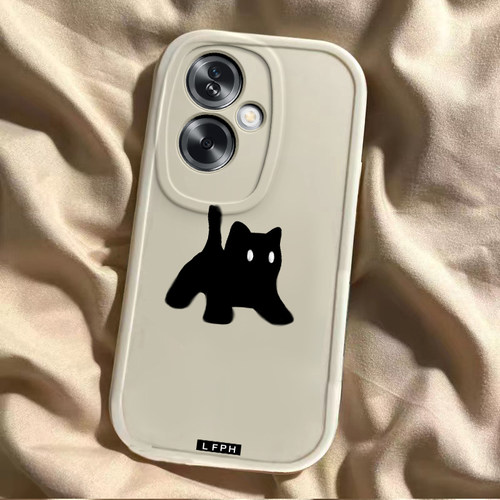 适用OPPOA2手机壳A2pro硅胶A2X新款A2M全包A8防摔A83卡通F9可爱F11防滑F19pro+男女时尚潮流网红黑白猫 - 图2