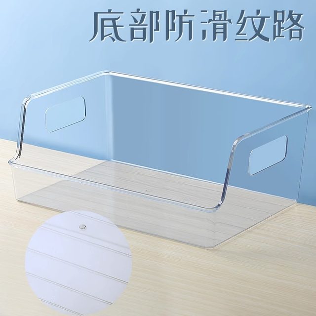 Acrylic transparent bookshelf large capacity thickened book stand