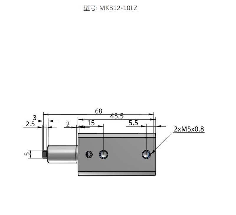 MKB32-10LZ/20LZ/30RNZ/50 MKA25 MK2B63 40 12 LNZ RZ16气缸 - 图0