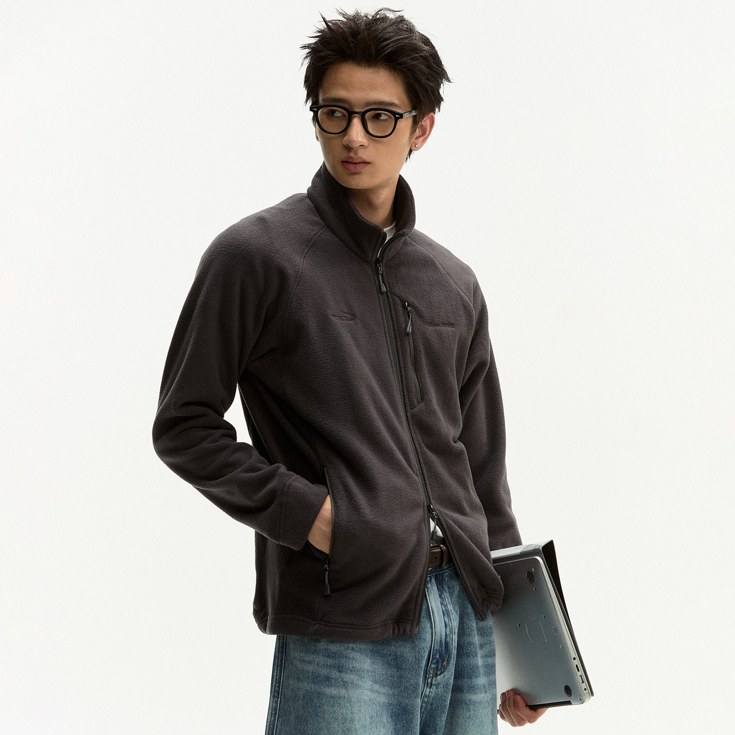 江南先生NewJNXS摇粒绒保暖中层衣秋冬打底立领上衣抓绒衣外套男,淘宝优惠券,粉丝福利购,淘宝优惠卷