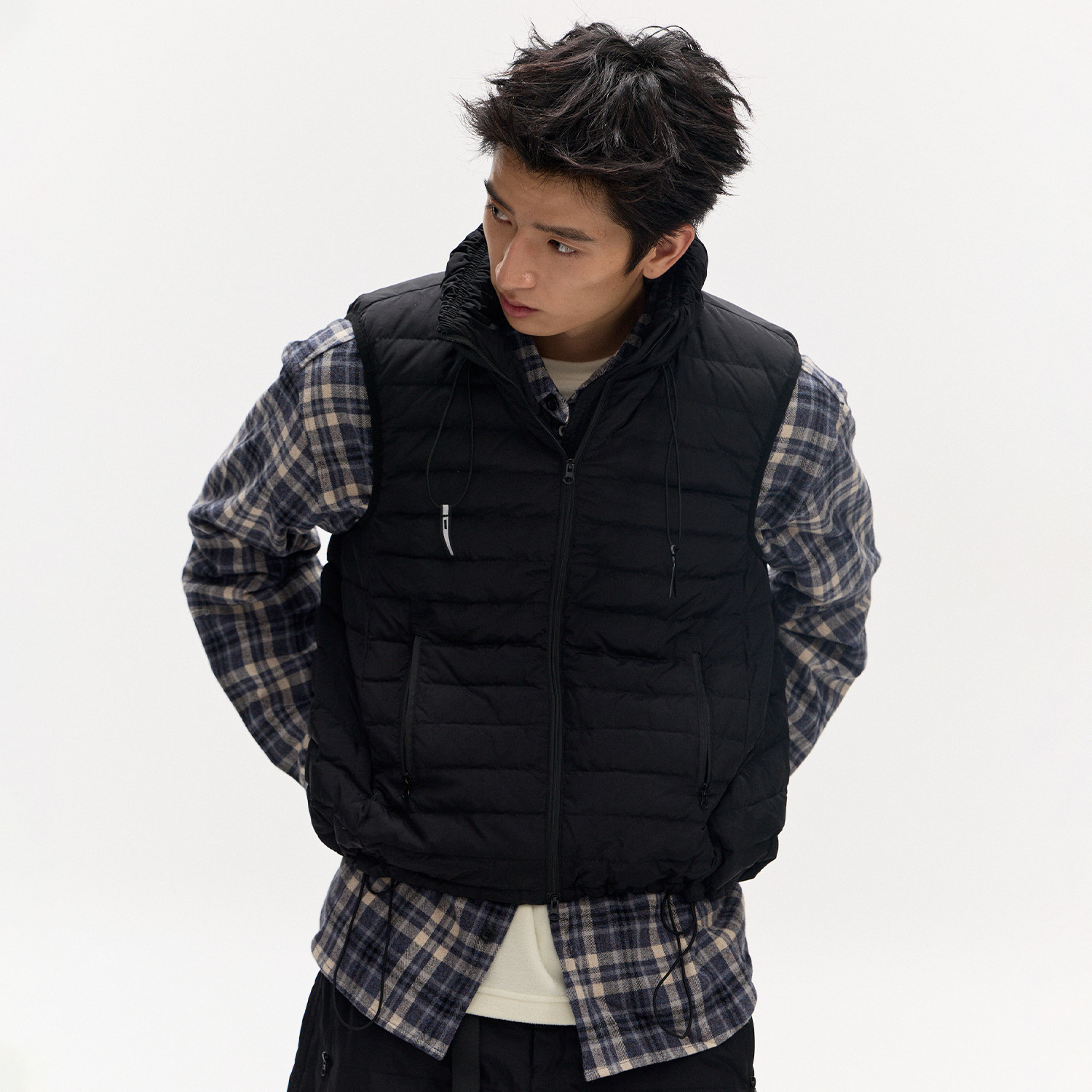 【chammy专属】江南先生隐藏式帽子小立领羽绒马甲冬保暖背心,淘宝优惠券,粉丝福利购,淘宝优惠卷