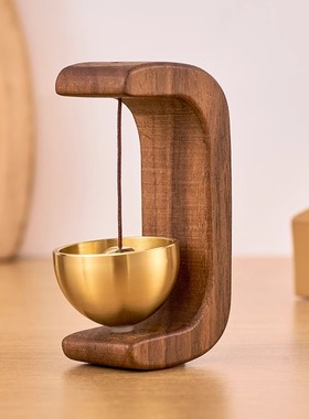 多巴胺纯铜门铃 店铺车载解压小铃铛 中控台桌面创意装饰品摆件