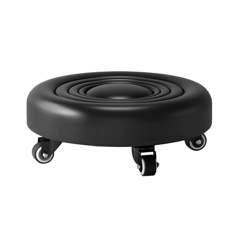 拉车套罩家用简约圆凳带轮滑轮凳子大人带娃凳学步软凳矮凳小板凳,淘宝优惠券,粉丝福利购,淘宝优惠卷