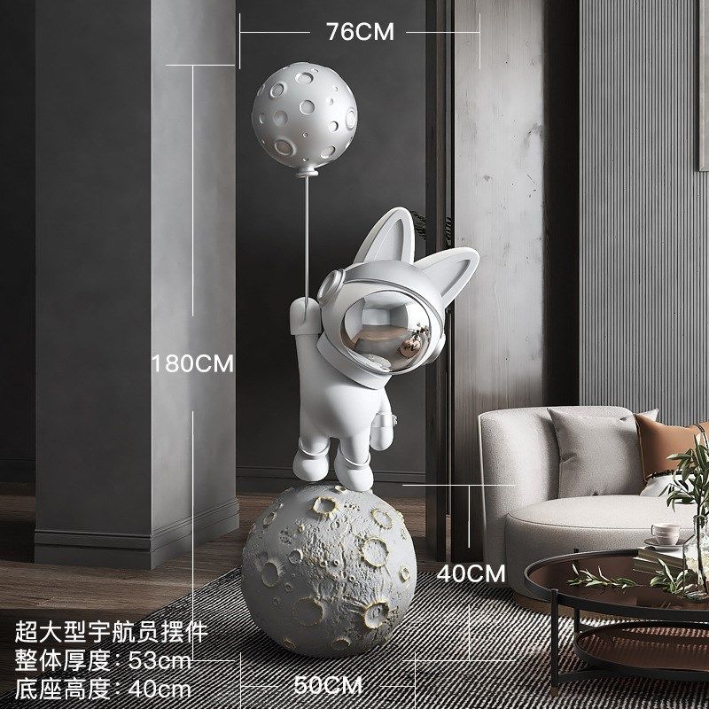 太空兔大型落地摆件家居饰品客厅迎宾大号宇航P员雕塑乔迁新居新,淘宝优惠券,粉丝福利购,淘宝优惠卷