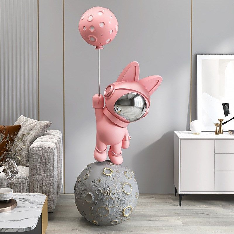 太空兔大型落地摆件家居饰品客厅迎宾大号宇航P员雕塑乔迁新居新,淘宝优惠券,粉丝福利购,淘宝优惠卷