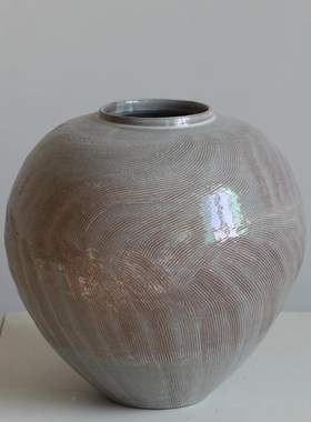 Atpeune陶瓷花瓶复古怀旧手工酒店B&B Wabi-Sabi风格插花禅宗装饰