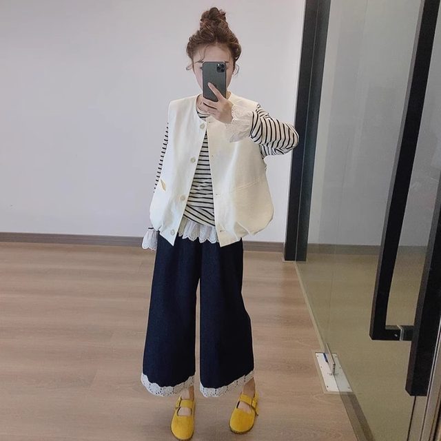 Korean style casual vest for women 2025 spring and autumn new outer wear vest top loose fashionable vest vest jacket