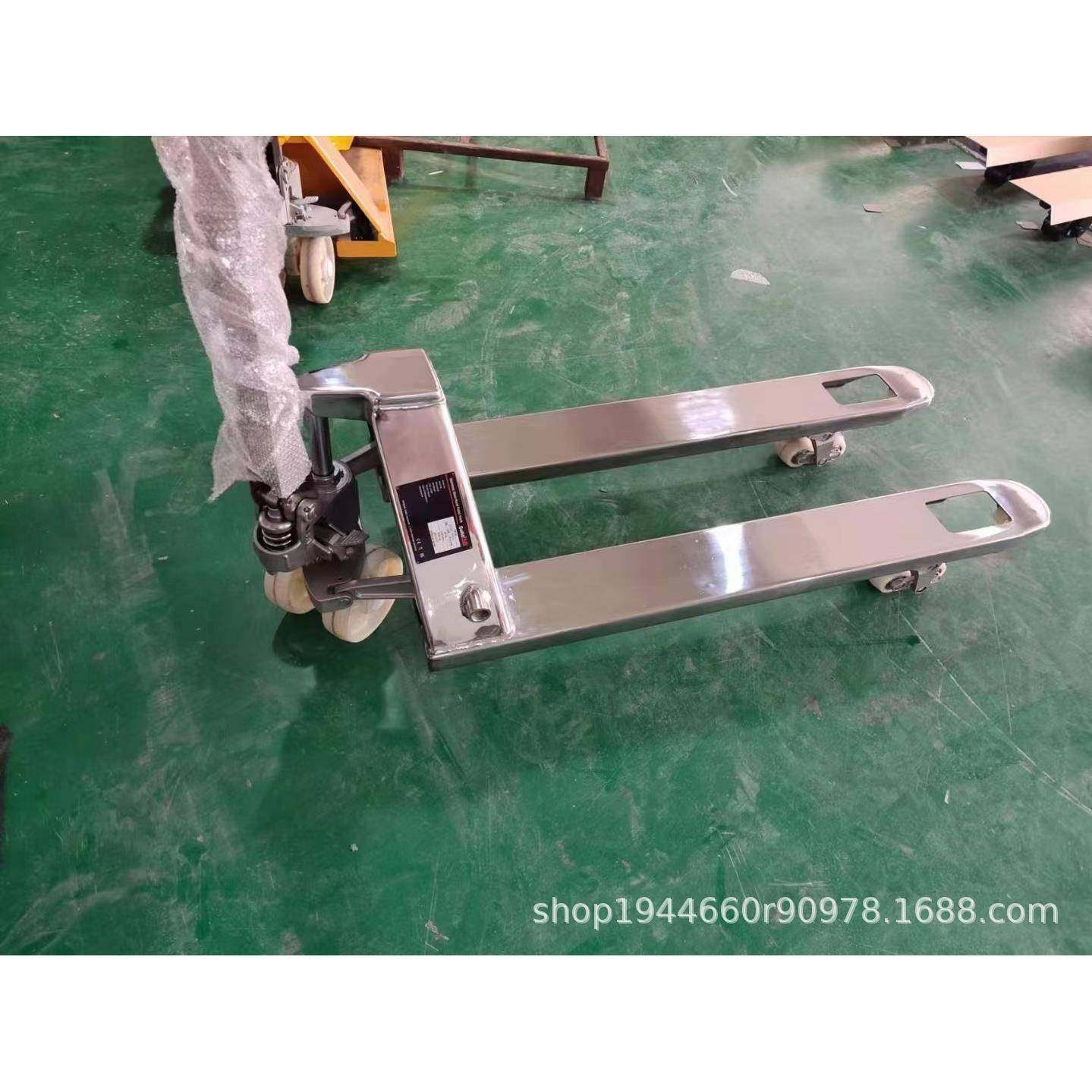 钧力手动液压04不锈钢搬运叉车2.5吨托盘升降地牛铲车冷库防爆,淘宝优惠券,粉丝福利购,淘宝优惠卷