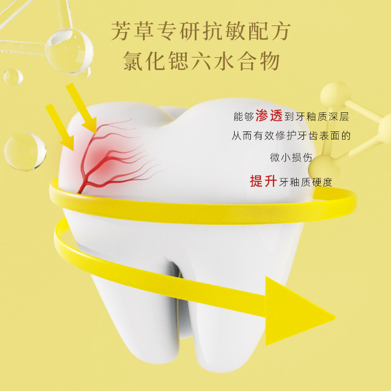 芳草抗敏感牙膏薄荷贡菊清新口气亮白牙齿成人牙膏180g家庭装,淘宝优惠券,粉丝福利购,淘宝优惠卷