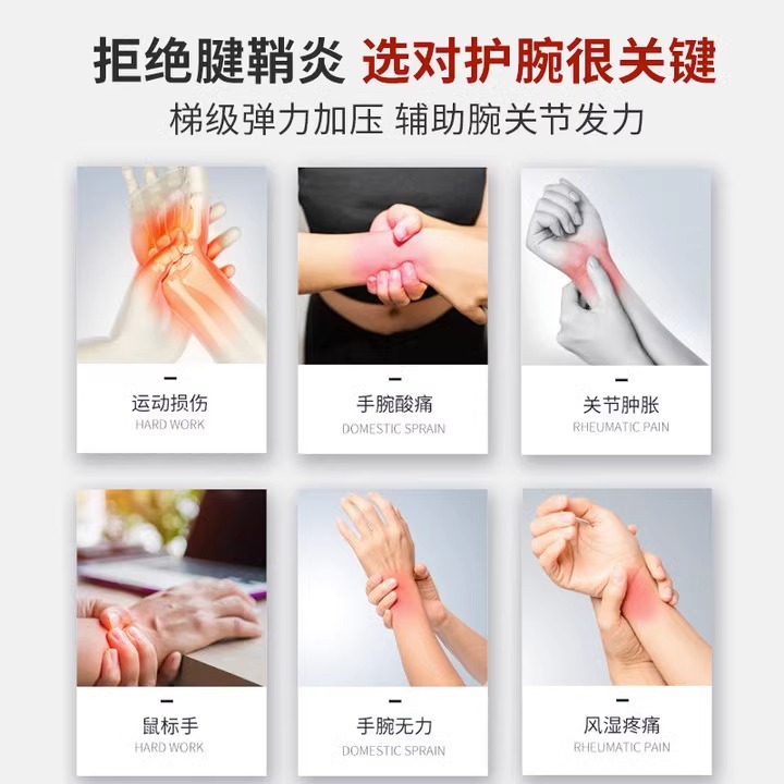 爱护佳石墨烯医用护腕扭伤手腕腱鞘炎妈妈手鼠标手指关节疼痛男女