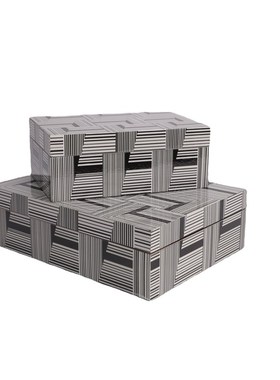 中式简约收纳盒首饰盒摆件售楼部M样板间软装饰品摆件