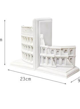 现代简约北欧摆件书靠书房书w桌书架书立办公室装饰品创意书档摆