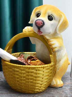 极速小狗收纳玄关摆件门口入x户鞋柜G放钥匙的摆件家居客厅装饰品