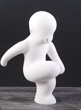 创意家居客厅儿童房软装饰品摆设砂岩G小孩玩耍童趣工艺品嬉童摆