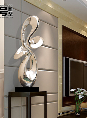 极速家居创意电镀摆件客厅酒店现A代简约软装饰品 抽象雕塑艺术品