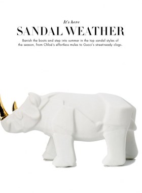 现代样板房家居装饰摆件儿童房犀牛软装饰品动物摆设Y黑色创意工