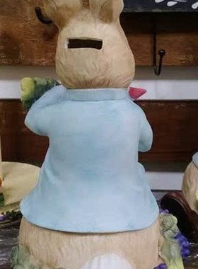 彼得兔系列彩蛋蓝莓彼得兔存钱E筒/扑满 摆饰居家佈置送礼