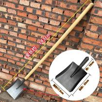 Agricultural Tools Big Full Iron Shovel Flat Iron Head Autumn Ocean Shovel Ferocious Steel Art Ferro Shovel Outdoor Dug Earth Garden Shovel Manure Tool